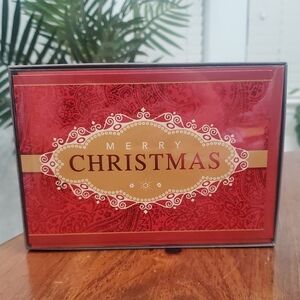 Hallmark Festive Christmas Red and Gold Card Set